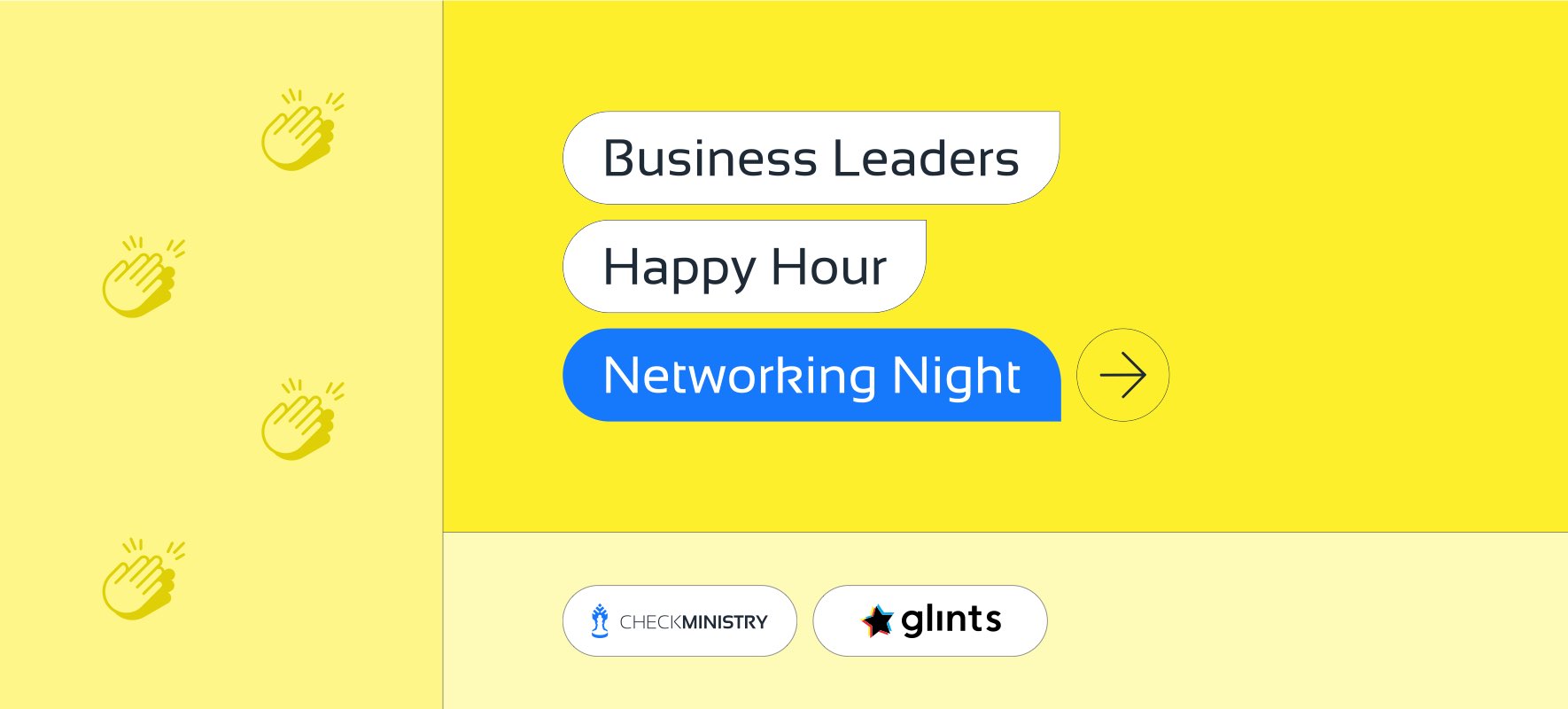 Banner for CheckMinistry's Offline Event: Business Leaders Happy Hour: Networking Night